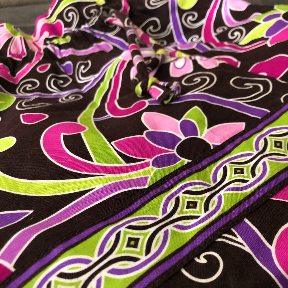 Vera Bradley Purple Punch Scrunch Tote Bag